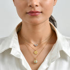 GP - Larimar & Blue Sapphire Pendant in 18K Vermeil Yellow Gold Plated Sterling Silver 5.80 Ct._8698461_2