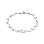 Lucy Q Fresh Water Pearl Fancy Bracelet (Size - 7.5) in Rhodium OverlaySterling Silver, Silver Wt.6.8 Gms  6.000  Ct._8698743