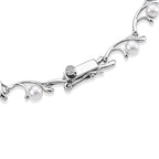 Lucy Q Fresh Water Pearl Fancy Bracelet (Size - 7.5) in Rhodium OverlaySterling Silver, Silver Wt.6.8 Gms  6.000  Ct._8698743_2