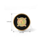 D'Joy - Ethiopian Opal Solitaire Stud Earring with Push Post in Yellow Gold Plated Sterling Silver_8698766_3