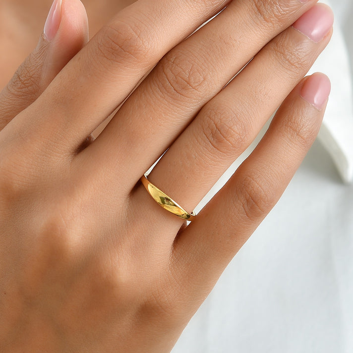 18K Vermeil Yellow Gold Plated Sterling Silver Band Ring 8698867 2