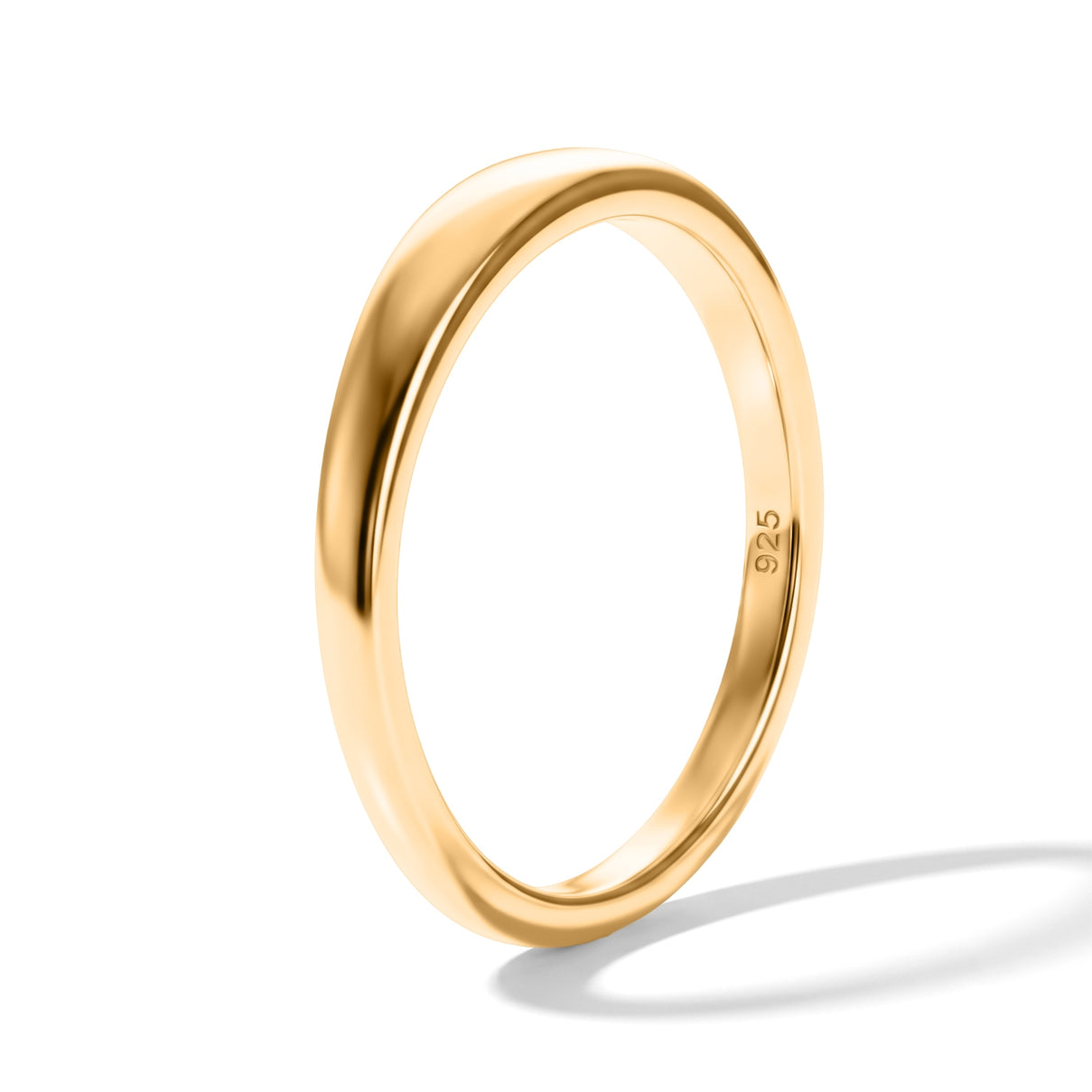 18K Vermeil Yellow Gold Plated Sterling Silver Band Ring 8698872 3