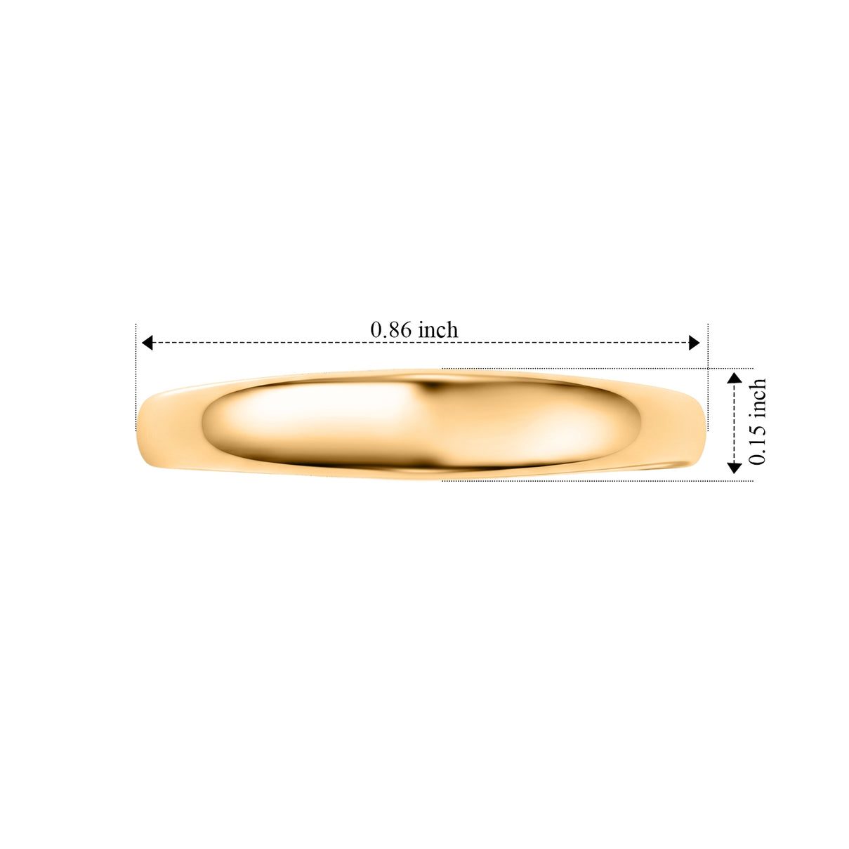 18K Vermeil Yellow Gold Plated Sterling Silver Band Ring 8698872 4