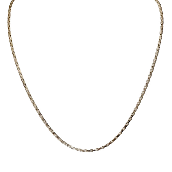 9K Yellow Gold Venziana Box Chain (Size - 16.0) with Lobster Clasp 8699202 1