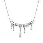 Lucy Q Lab Grown Diamond Fancy Necklace (Size - 18) in Rhodium OverlaySterling Silver, Silver Wt.8.5 Gms  0.250  Ct._8699210