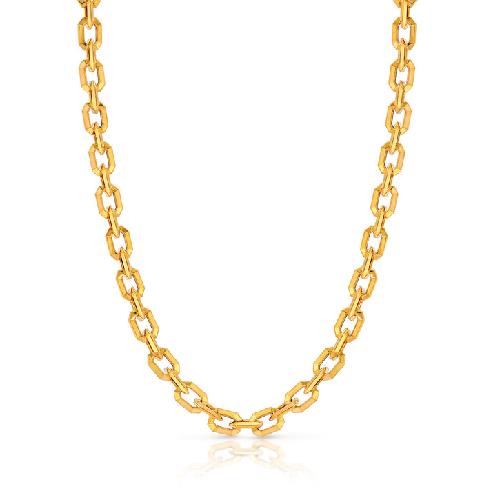 Biggest Close Out Deal- 9K Yellow Gold Shiny Octagon Links Bracelet (Size - 7.5) 6.75 gram 8699240 1
