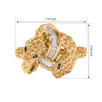 GP - Natural White Diamond & Blue Sapphire Ring in 18K Vermeil Yellow Gold Plated Sterling Silver 0.25 Ct._8699812_5