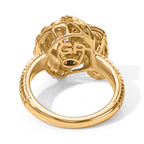 GP - Natural White Diamond & Blue Sapphire Ring in 18K Vermeil Yellow Gold Plated Sterling Silver 0.25 Ct._8699814_4