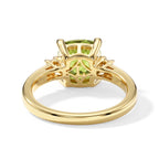Luxuriant Peridot, Lab Grown Diamond Main Stone With Side Stone Ring in 18K YG VermeilSterling Silver  2.467  Ct._8699842_4