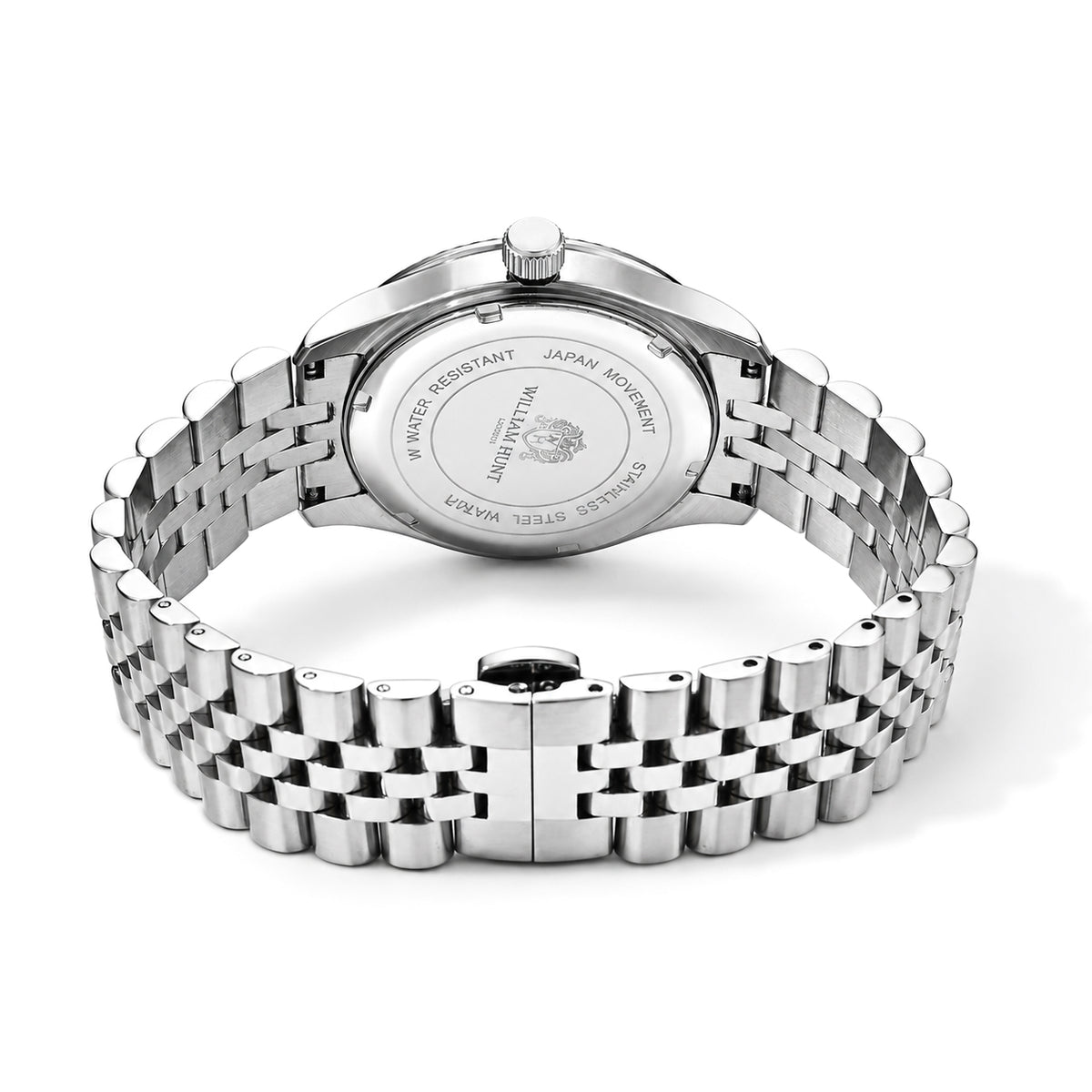 William Hunt 3D Horse Miyota 2305 Japan Movement 5ATM WR Gradient Pink &amp; Black Moissanite Dial &amp; IPS Plating 304 Stainless Steel Case Mens Watch with Stainless Steel Strap 8699881 6