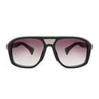 Tonino Lamborghini Eyewear- Oversized Black Aviator Mask Sunglasses_8701091