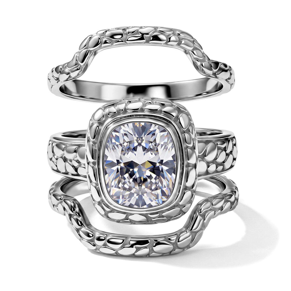 Royal Bali Collection - D'Joy Moissanite Ring in Sterling Silver 2.70 Ct. 8701338 0