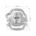 D'Joy Moissanite Ring Sterling Silver  2.690  Ct._8701338_4