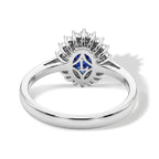 Luxuriant Blue Spinel, Lab Grown Diamond Ring in Rhodium OverlaySterling Silver  1.720  Ct._8701940_4