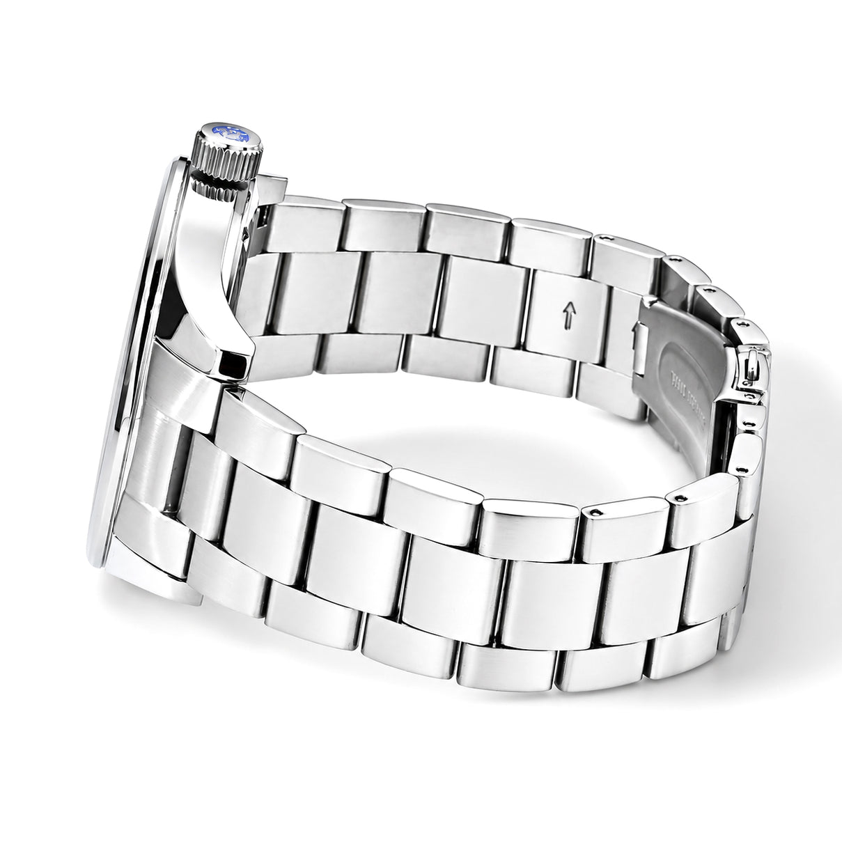 William Hunt Miyota 2035 Japan Movement 5ATM WR Silver Gragon &amp; Earth Pattern Sunray Black Dial &amp; IPS Plating 304 Stainless Steel Case Mens Watch with Stainless Steel Strap 8702880 4