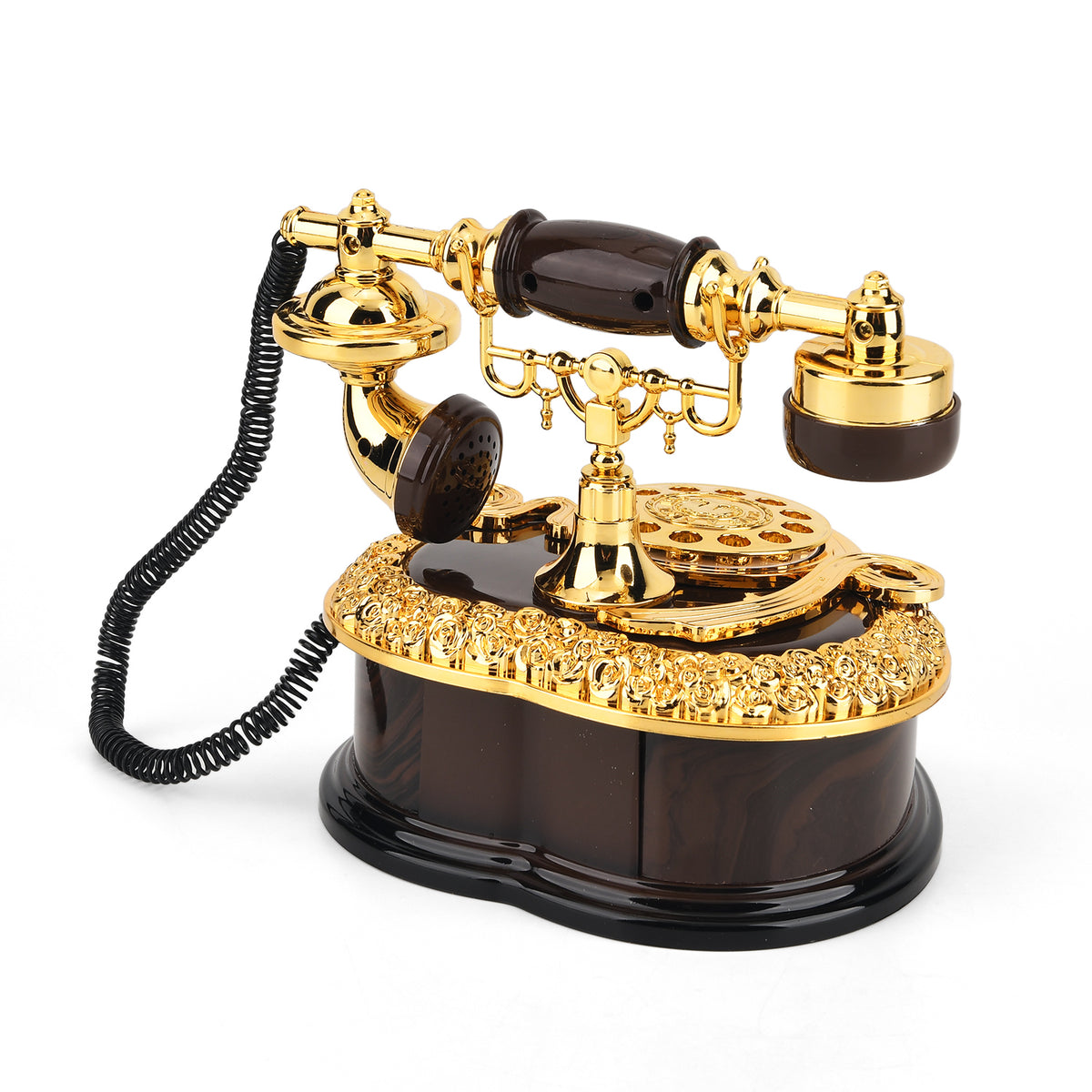 Vintage Rotary Telephone Music Box - Black 8703501 3