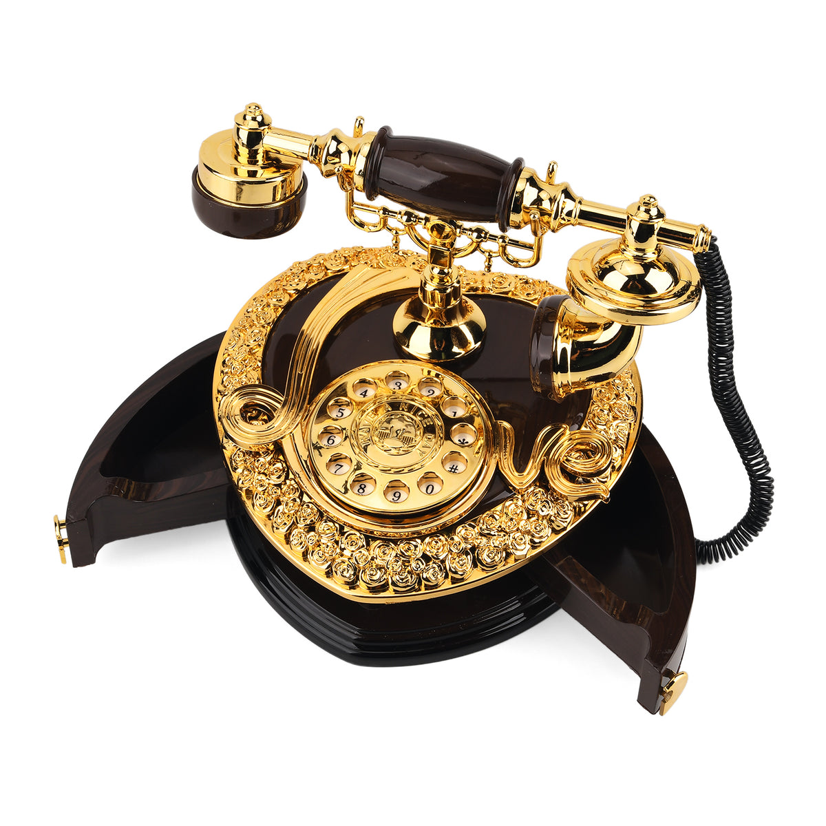 Vintage Rotary Telephone Music Box - Black 8703501 6