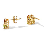 D'Joy - Peridot, Citrine & White Zircon Earring with Push Post in Yellow Gold Plated Sterling Silver 2.06 Ct._8704210_3