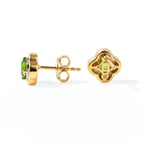 D'Joy Natural Chrome Diopside, White Zircon Main Stone With Surrounding Stone Earring Sterling Silver  0.834  Ct._8704404_3