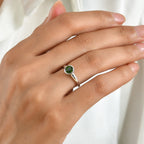 D'Joy Natural Chrome Diopside Solitaire Ring in Rhodium OverlaySterling Silver  0.838  Ct._8704406_1