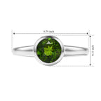 D'Joy Natural Chrome Diopside Solitaire Ring in Rhodium OverlaySterling Silver  0.838  Ct._8704406_4