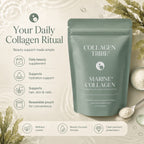 Collagen Tribe Marine+ 500 Dalton Tripeptide Collagen With Hyaluronic Acid, Vitamin C, Biotin & Zinc - 108 Grams_8704567_3