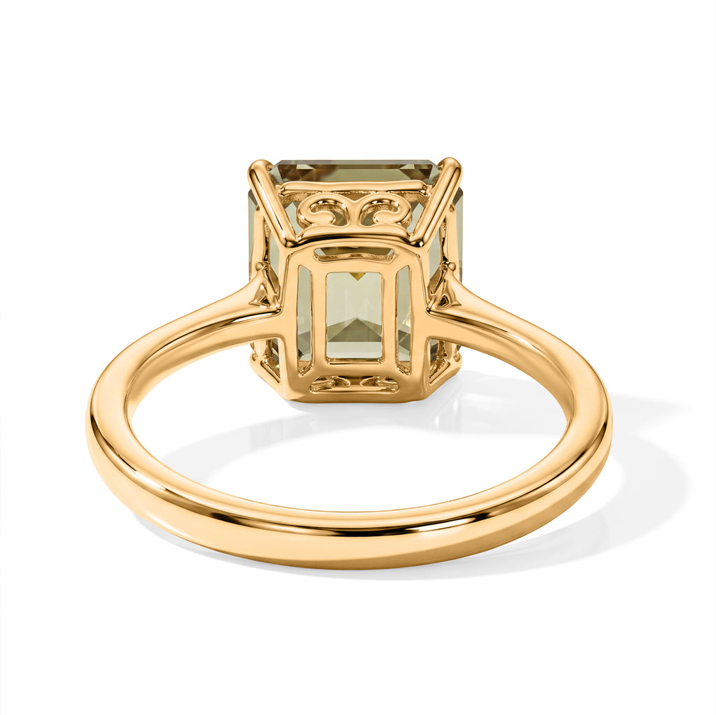 TODAY ONLY DEAL - 9K Yellow Gold AAA Natural Turkizite Royal Asscher Cut Solitaire Ring 3.00 Ct._8704978_4