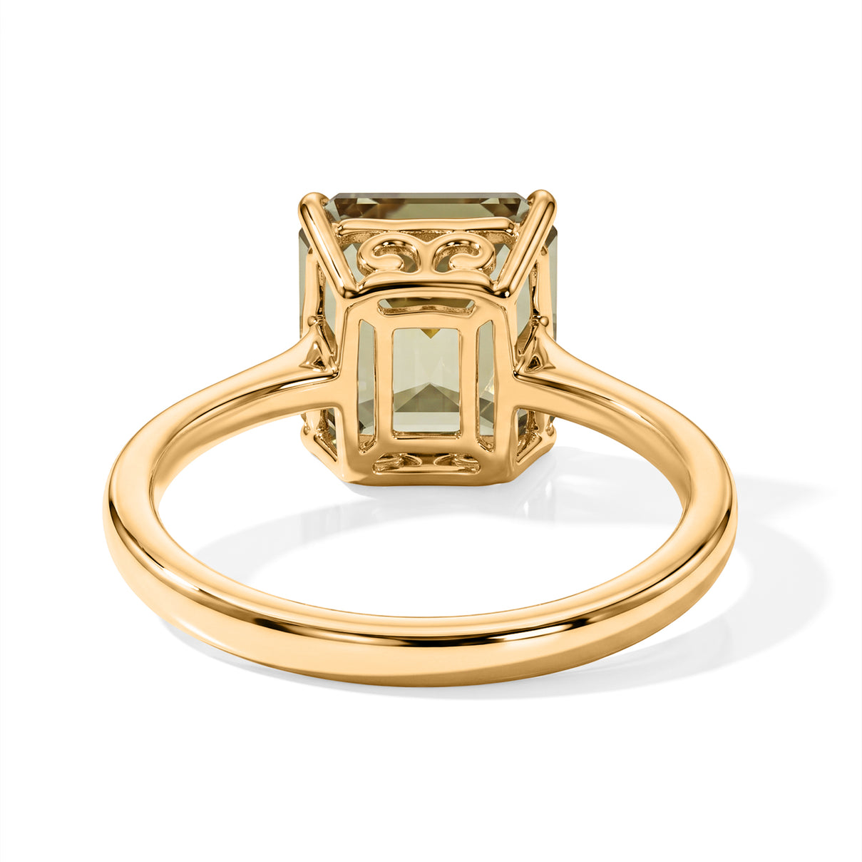 TODAY ONLY DEAL - 9K Yellow Gold AAA Natural Turkizite Royal Asscher Cut Solitaire Ring 3.00 Ct. 8704978 5