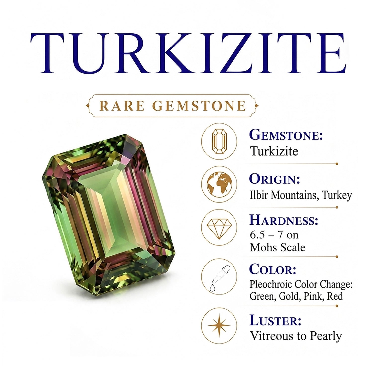 TODAY ONLY DEAL - 9K Yellow Gold AAA Natural Turkizite Royal Asscher Cut Solitaire Ring 3.00 Ct. 8704978 7