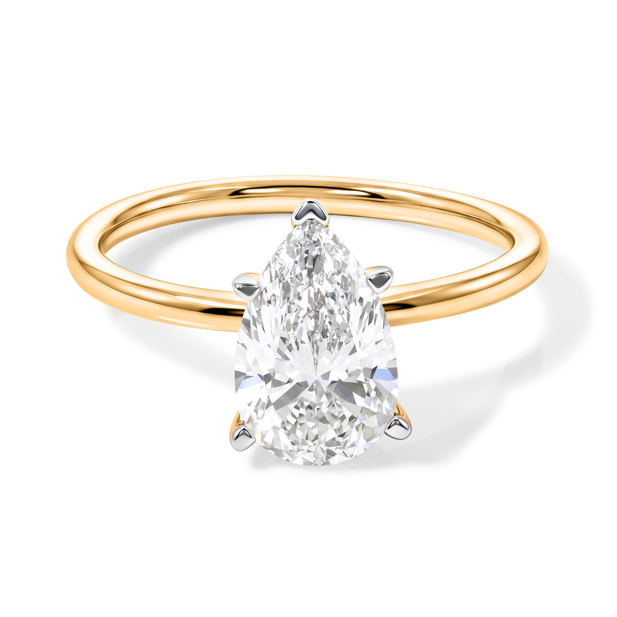 Luxuriant - 18K Yellow Gold SGL Certified Lab Grown Diamond Solitaire Ring 2.00 Ct. 8705617 0