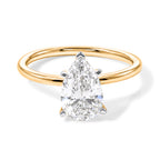 Luxuriant - 18K Yellow Gold SGL Certified Lab Grown Diamond Solitaire Ring 2.00 Ct._8705617