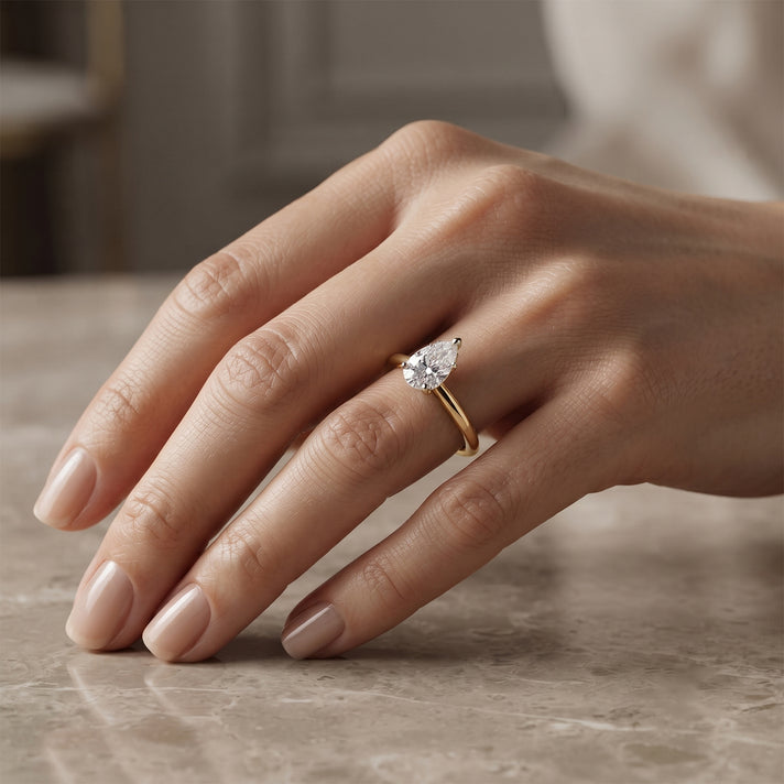 Luxuriant - 18K Yellow Gold SGL Certified Lab Grown Diamond Solitaire Ring 2.00 Ct. 8705617 2