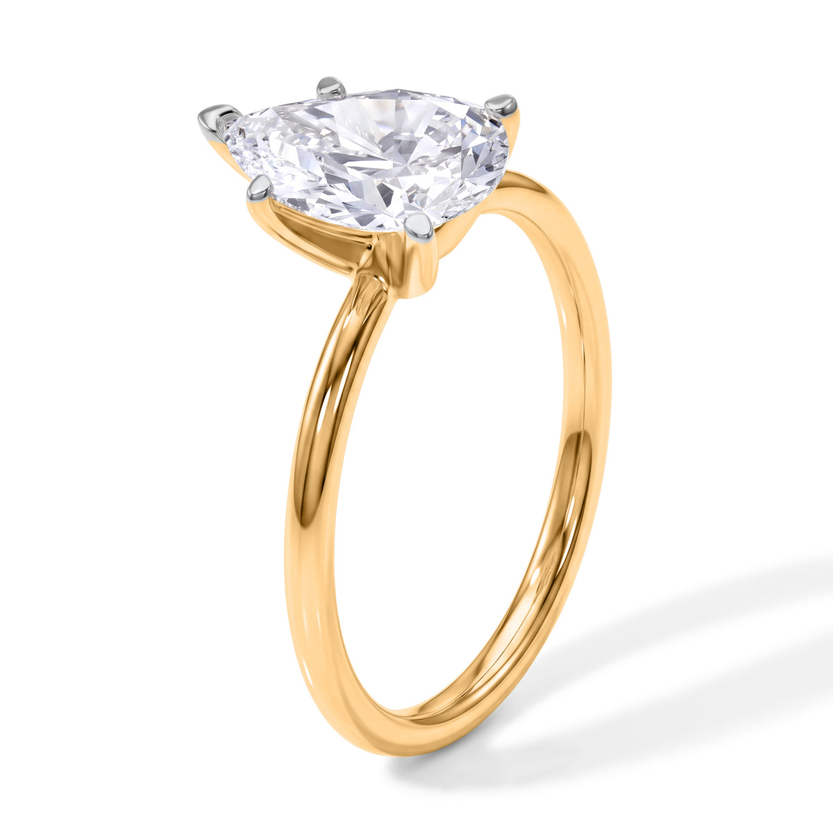 Luxuriant - 18K Yellow Gold SGL Certified Lab Grown Diamond Solitaire Ring 2.00 Ct. 8705617 4