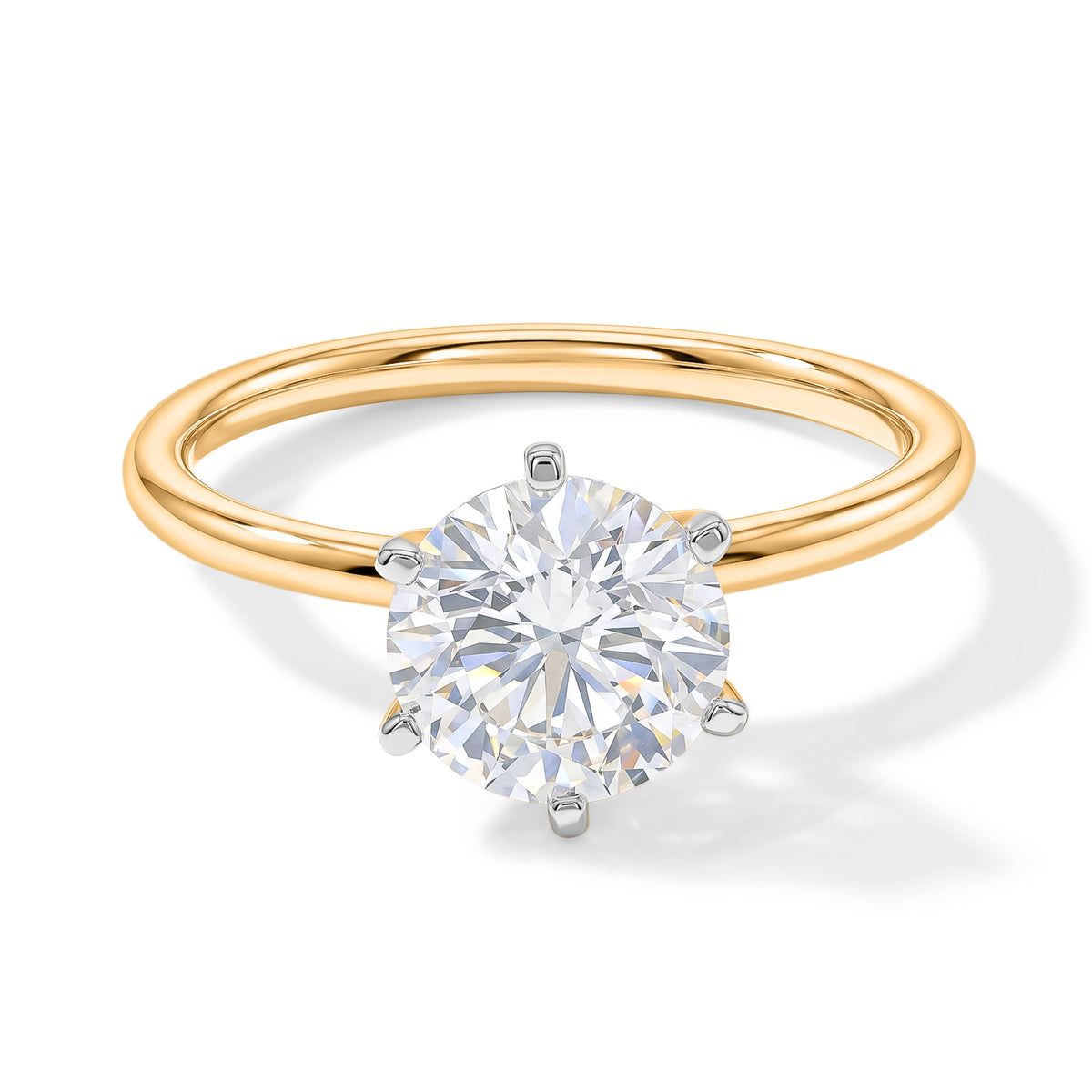 Luxuriant - 18K Yellow Gold SGL Certified Lab Grown Diamond Solitaire Ring 2.00 Ct. 8705632 0