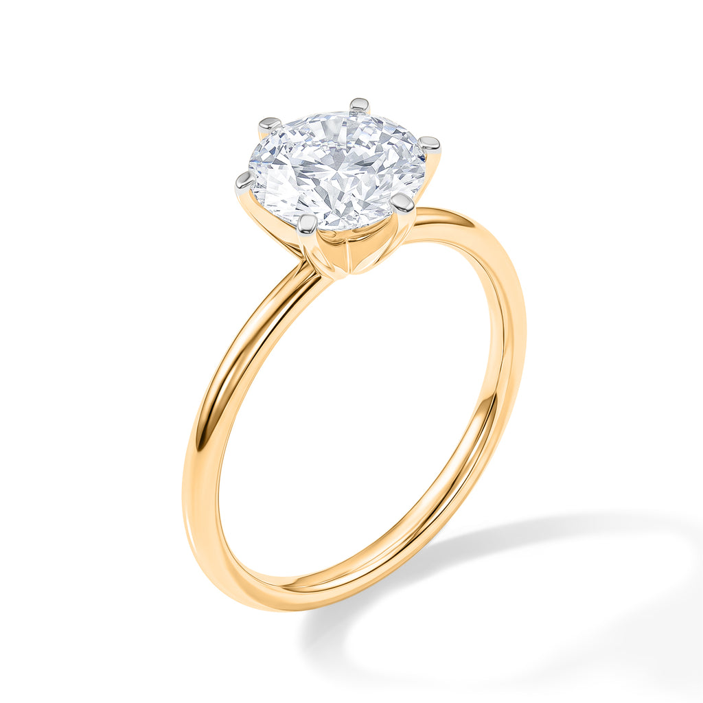 Luxuriant - 18K Yellow Gold SGL Certified Lab Grown Diamond Solitaire Ring 2.00 Ct._8705632_3