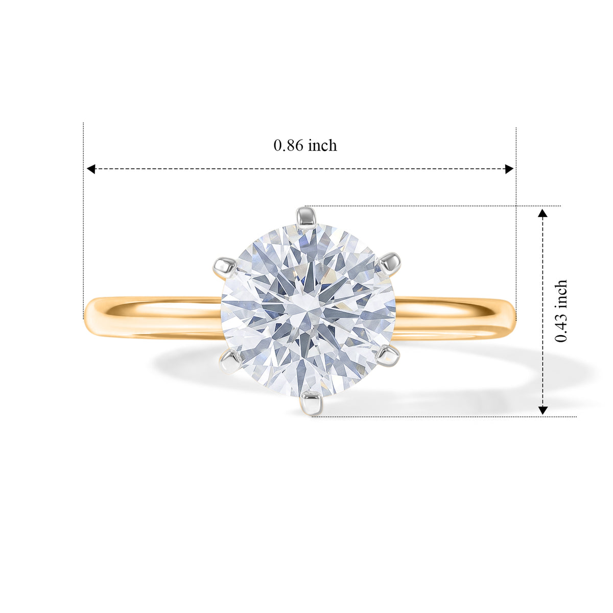 Luxuriant - 18K Yellow Gold SGL Certified Lab Grown Diamond Solitaire Ring 2.00 Ct. 8705632 6