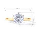 Luxuriant - 18K Yellow Gold SGL Certified Lab Grown Diamond Solitaire Ring 2.00 Ct._8705632_5