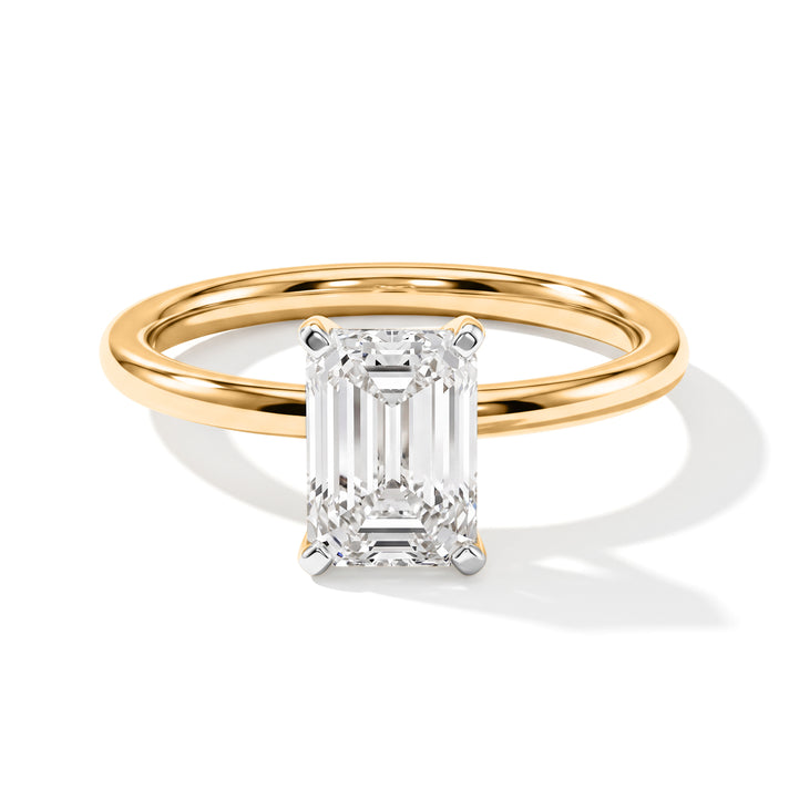 Luxuriant - 18K Yellow Gold SGL Certified Lab Grown Diamond Emerald Cut Solitaire Ring 2.00 Ct. 8705650 1