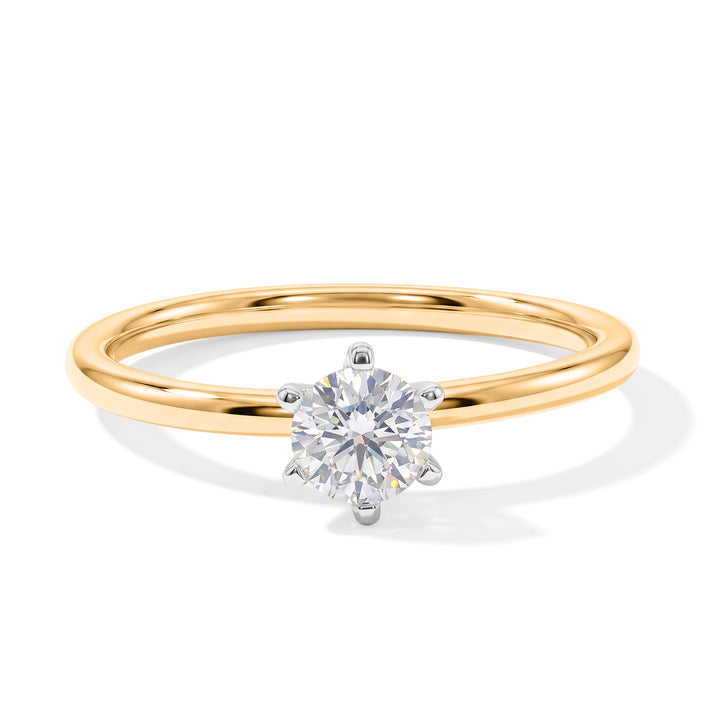 Luxuriant - 9K Yellow Gold SGL Certified Lab Grown Diamond Solitaire Ring 0.50 Ct. 8705668 1