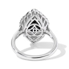 D'Joy - Australian Opal Triplet & Moissanite Halo Ring in Rhodium Overlay Sterling Silver 2.50 Ct._8705914_5