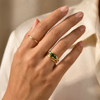 Luxuriant Natural Chrome Diopside, Lab Grown Diamond 3 Stone Ring Sterling Silver  1.331  Ct._8706441_2