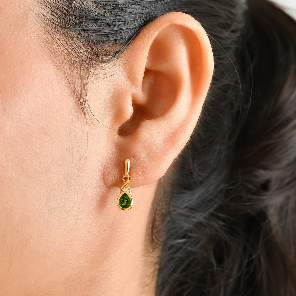 D'Joy Natural Chrome Diopside Dangling Earring Sterling Silver  0.696  Ct._8706901_1
