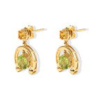 D'Joy - Peridot & Citrine Dangling Earring with Push Post in Yellow Gold Plated Sterling Silver 2.00 Ct._8707406_3