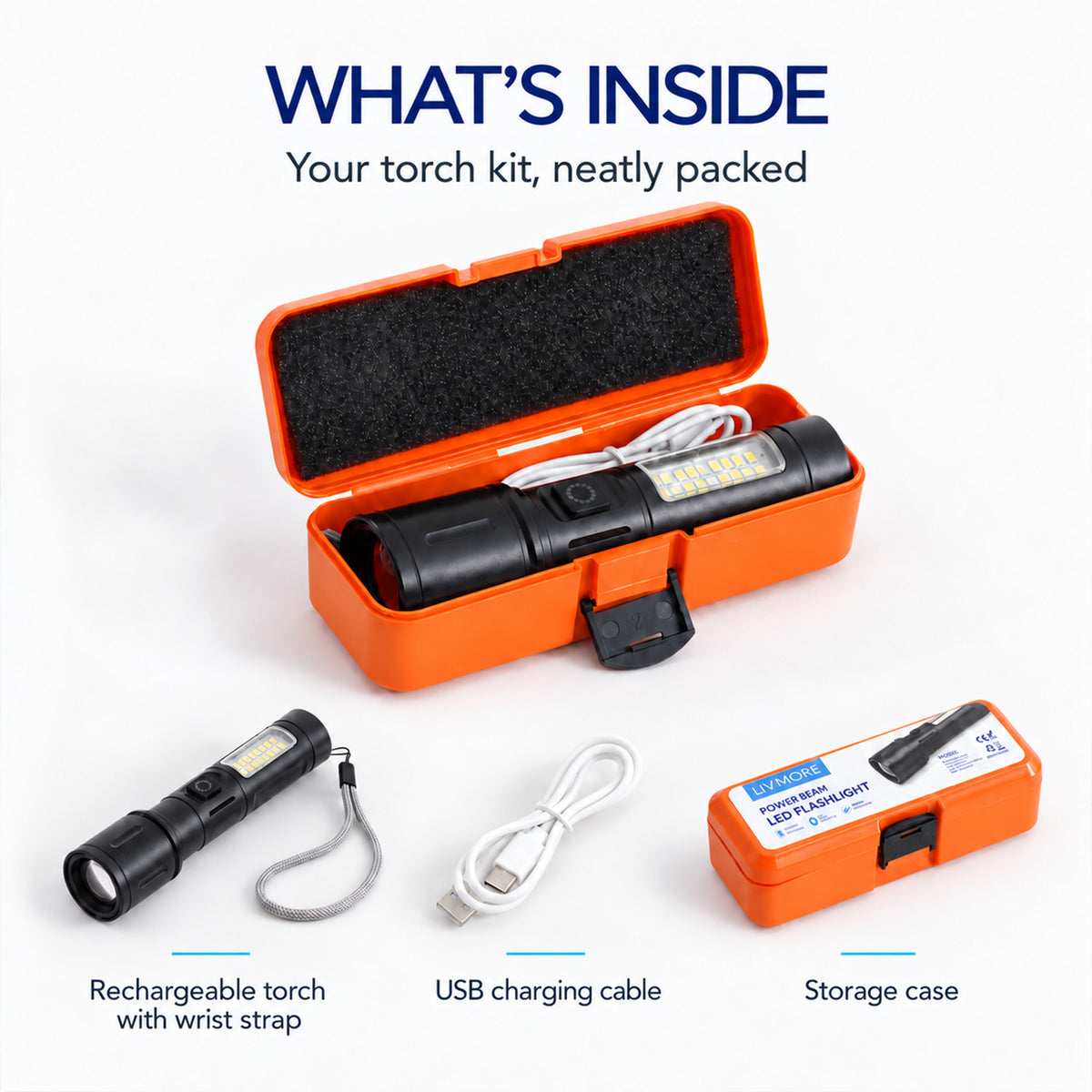 LIVMORE Flashlights and Torchlight (Size - One Size) - Black &amp; Black 8707647 5