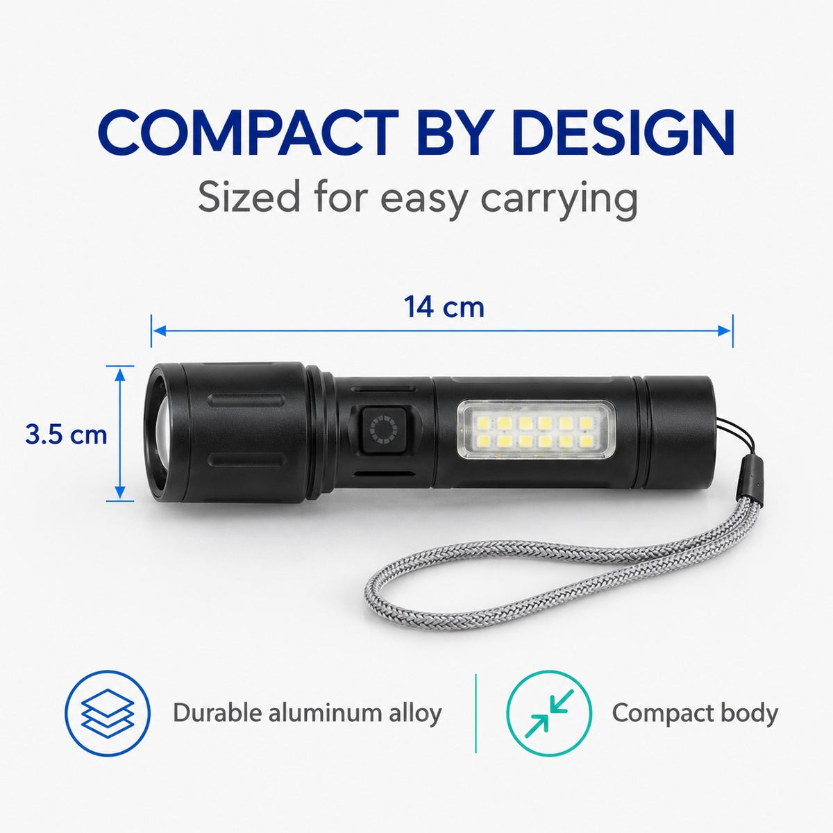 LIVMORE Flashlights and Torchlight (Size - One Size) - Black &amp; Black 8707647 6