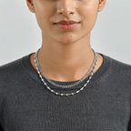 Lucy Q - SGL Certified Lab Grown Diamond (SI/G-H) Station Necklace (Size - 20) in Rhodium Overlay Sterling Silver 5.00 Ct, Silver Wt. 22.00 Gms_8708127_2