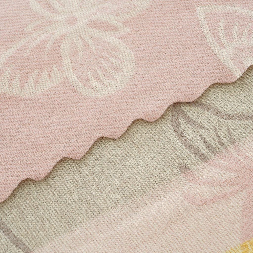 La Marey Signature Printed Scarf (Size - One Size) - Pink Yellow_8708225_7