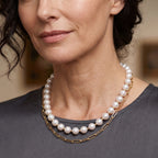 LIMTED EDITION - Rare AAAA White Edison Pearl (11-13mm)  Necklace (Size - 20) in Yellow Gold Plated Sterling Silver 400.00 Ct._8708942_2