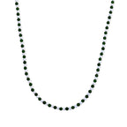 D'Joy Natural Chrome Diopside, Chinese Akoya Pearl Beads Necklace Sterling Silver  90.000  Ct._8709420