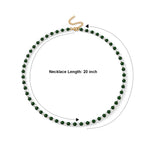 D'Joy Natural Chrome Diopside, Chinese Akoya Pearl Beads Necklace Sterling Silver  90.000  Ct._8709420_5